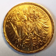 moneta oro 10 corone Austria