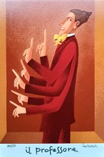 Franco Fortunato - Serigrafia originale numerata e firmata