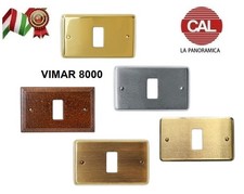 PLACCA CAL IN OTTONE COMPATIBILE VIMAR SERIE  8000 LA PANORAMICA
