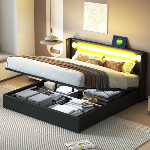 Letto matrimoniale imbottito