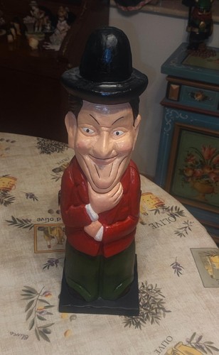 Portabottiglie legno statua - portabottiglie,