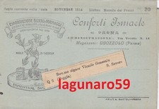PARMA_Conforti Ismaele_Listino Prezzi_Nov. 1914_Formaggio Parmigiano Reggiano