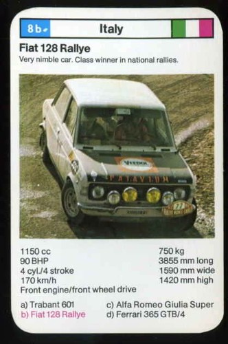 Fiat 126 rallye - rallye, d'epoca
