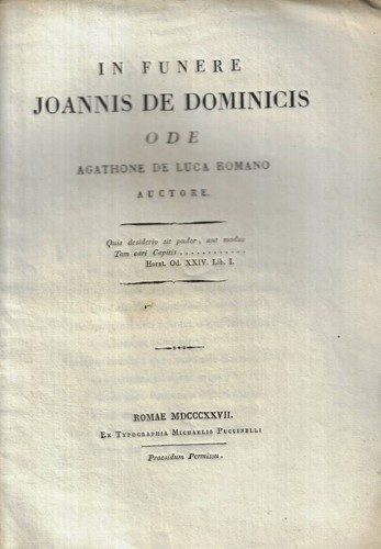 Funere joannis de - in,