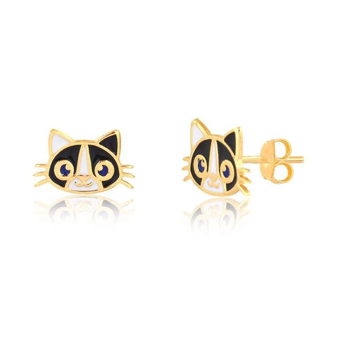 Orecchini oro kt con - in, 14