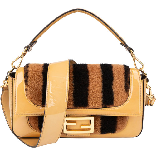 Fendi shearling baguette - fendi,