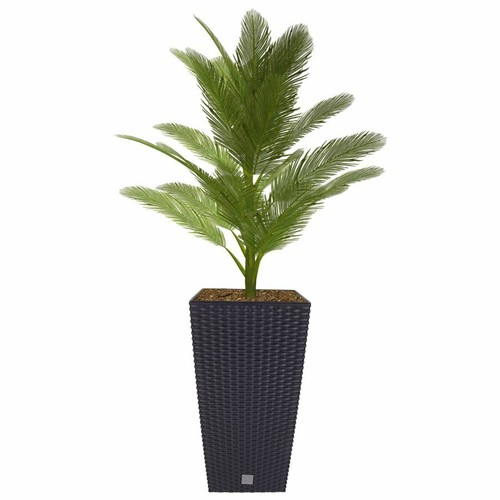 Vaso giardino polyrattan - in,