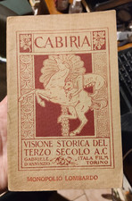 CABIRIA visione storica del terzo secolo A. C. Gabriele D'Annunzio  1914