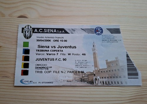 Biglietto stadio siena - stadio,