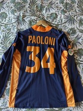 Maglia AS ROMA 2001/2002 MATCH WORN INDOSSATA 34 PAOLONI