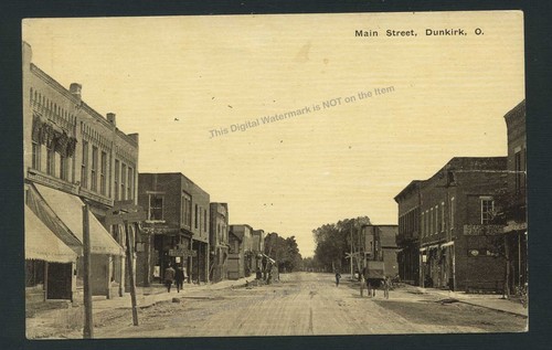 1918 rppc main street - rppc, dunkirk