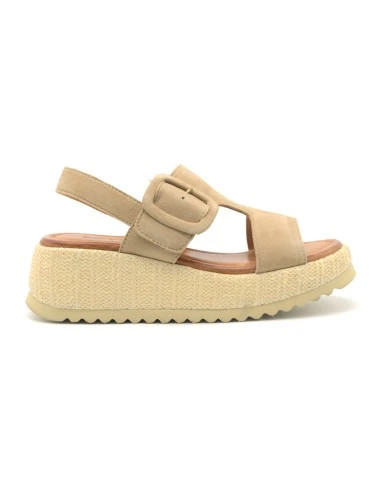 Keys sandalo beigecon zeppa - -,