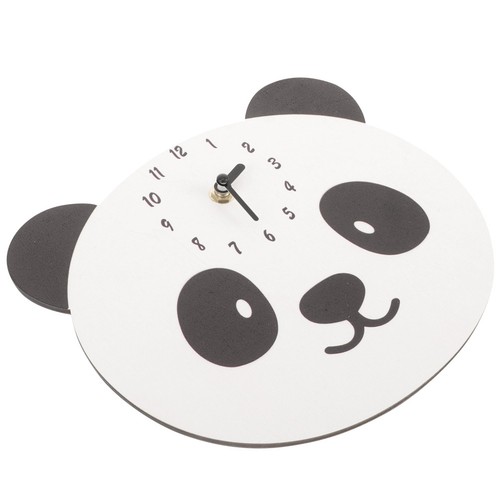 Panda shaped wall clock - panda,