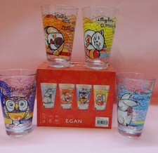 EGAN 4 BICCHIERI IN VETRO STORIE IN TAZZA 2024 I MIGLIORI AMICI CANE GATTO GUFO
