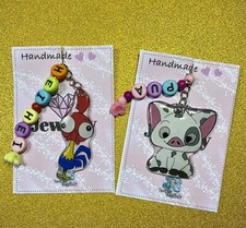 2 portachiavi in resina Personaggi Disney Oceania