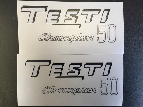 Coppia adesivi testi champion - coppia,