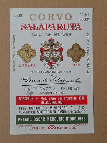 Vino corvo salaparuta - vino,