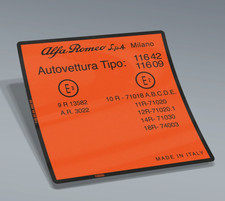 ADESIVO OMOLOGAZIONE ALFA