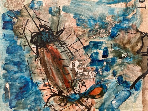 Pittura insetti scarabeo - pittura,