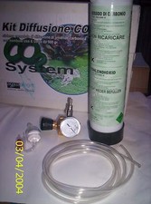 IMPIANTO CO2 PER ACQUARIO  ACQUAPROJET CON MANOMETRO