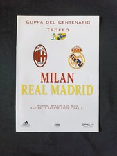 depliant MILAN-REAL MADRID Coppa del Centenario Trofeo Jumpy 1 agosto 2000
