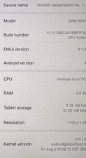 Huawei MediaPad M5 Lite 8" JDN2-W09 Wi-Fi 32GB Grigio Tablet Android