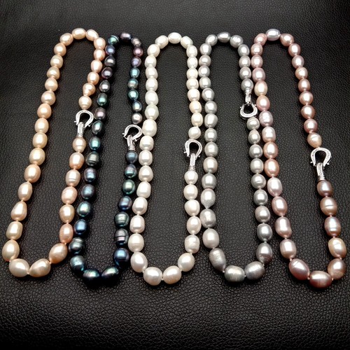 Collana perle acqua - dolce, riso