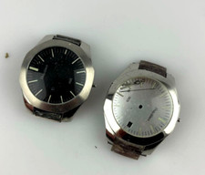 Lotto 2 Casse Quadranti Orologio Philip Watch Ixos Acciaio No Movimento Ricambi