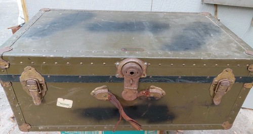 Antico baule fibra - in,