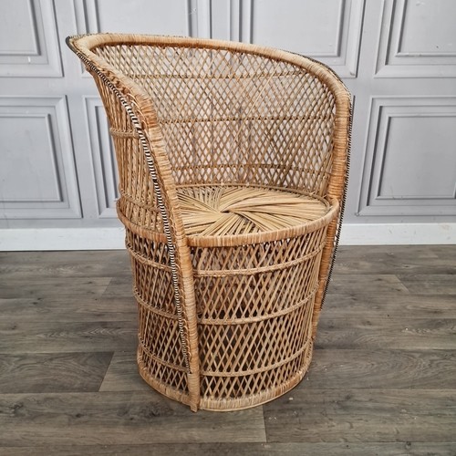Poltrona vintage vimini - in,