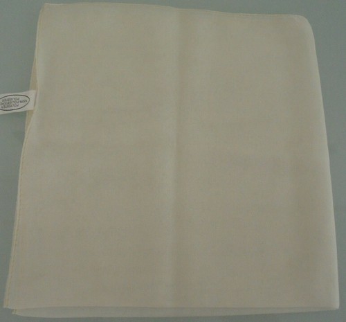 Fazzoletto tinta unita panna - -,