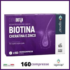 Integratore biotina capelli anticaduta + cheratina e zinco - Trattamento capelli