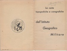 K390-LE CARTE TOPOGRAFICHE DELL' ISTITUTO GEOGRAFICO MILITARE PUBBLICITA' 