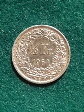 SVIZZERA 1964 HELVETIA 1/2 FRANCO  ARGENTO 835 FDC KM# 23