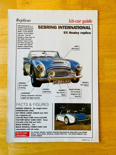 Sebring healey replica - sebring,