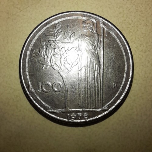 Moneta italiana 100 lire - moneta,
