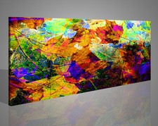 Quadro astratto foglie - quadro,