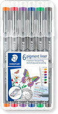 Pigment Liner - Penne Gel Colorate Ad Asciugatura Rapida, Penne Punta Fine Ideal