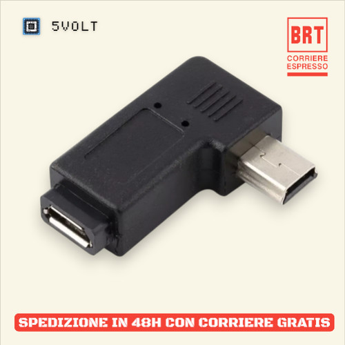 Adattatore angolare mini usb - adattatore,