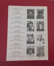 FOGLIO/RITAGLIO 16 FIGURINE I NAZIONALI DEL NAPOLI ZOFF JULIANO SALLUSTRO VOJAK