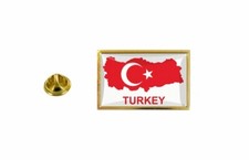 Spilla Pin Badge Pin's Bandiera Pays Cartolina Tr Turchia