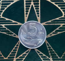($)  5 Lire 1974 (Delfino) -
