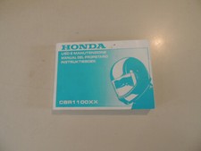 HONDA CBR1100 XX Blackbird 1999 manuale istruzioni uso e manutenzione