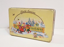 MULINO BIANCO/BARILLA 1991 - GIOCHI D'INVERNO - SCATOLA  IN LATTA  PER BISCOTTI