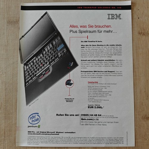 Ibm thinkpad notebook 2002 - r,