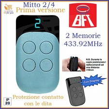 Telecomando cancello per cancelli rolling code 433 mhz compatibile BFT Mitto 2 4