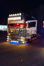 Foto camion Scania R580 V8 Topline trattore silver Sneepels OLANDA INTE #h6zz