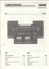 Grundig Manuale di servizio CC