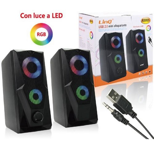 Casse altoparlanti stereo usb - altoparlanti,