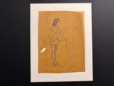 Raro disegno originale di una